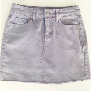 Lavender Denim Skirt